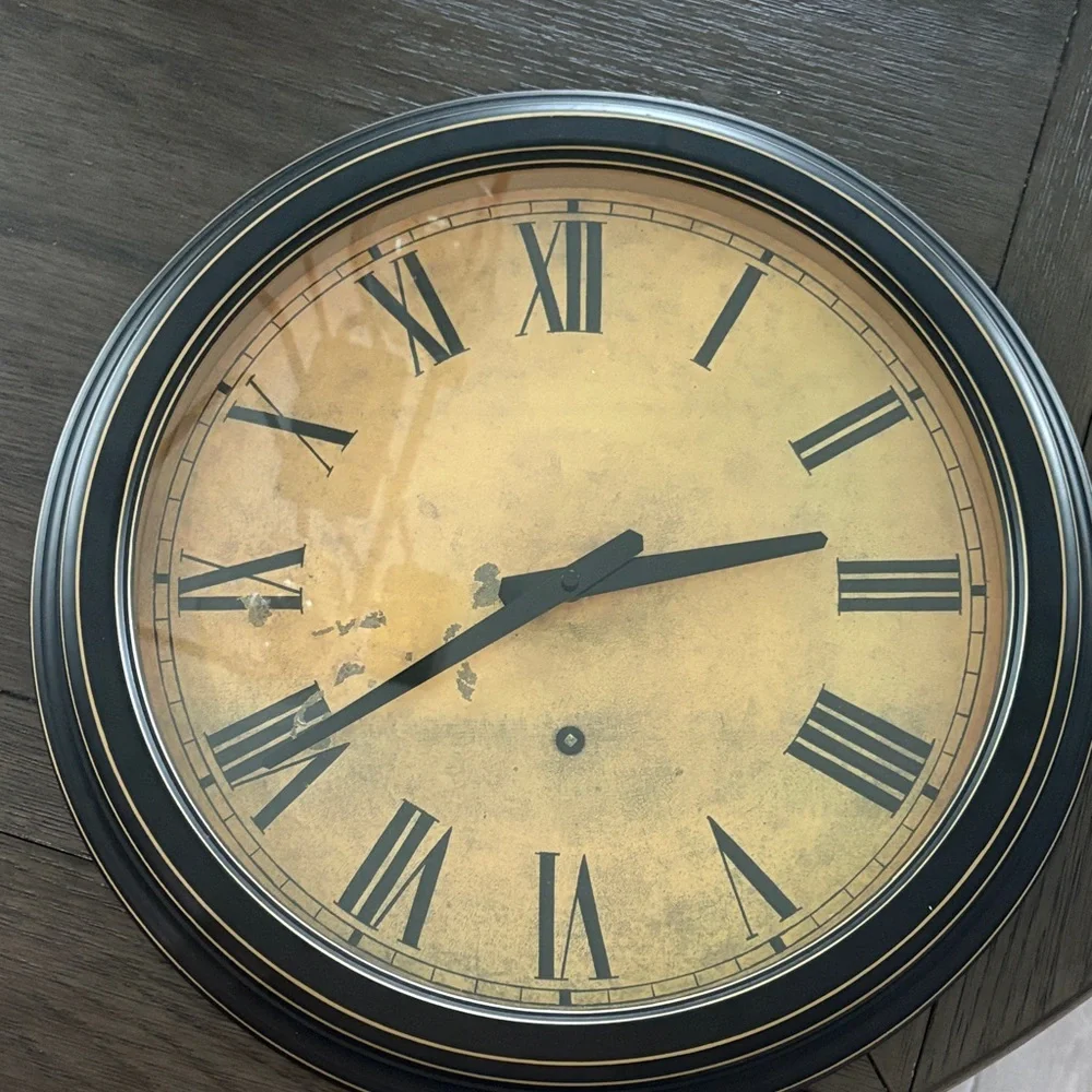 Hanging Tuscan Roman Numeral Clock (battery not included)